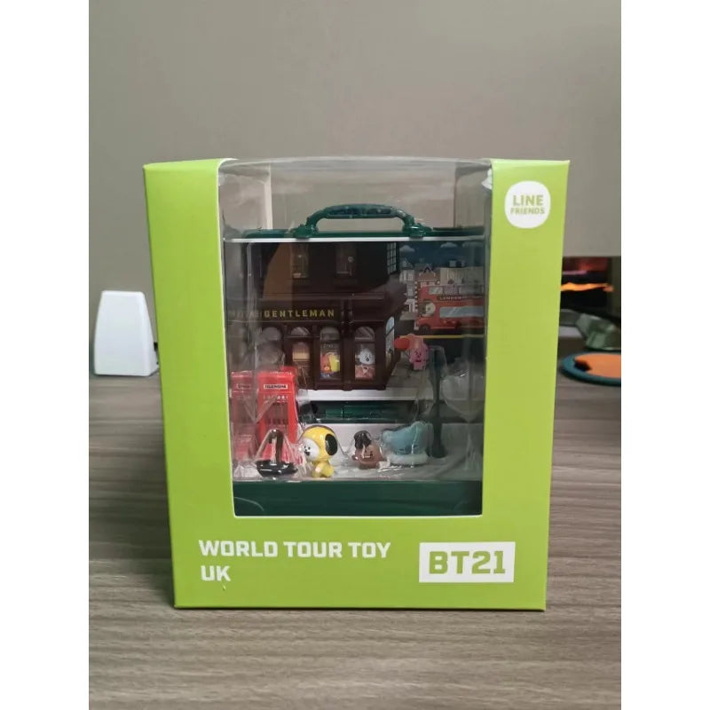 Kawaii BT21 Inspired World Tour Miniature Scene Suitcase Doll