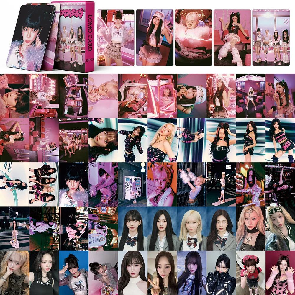 55pcs/set K-pop Aespa Lomo Cards