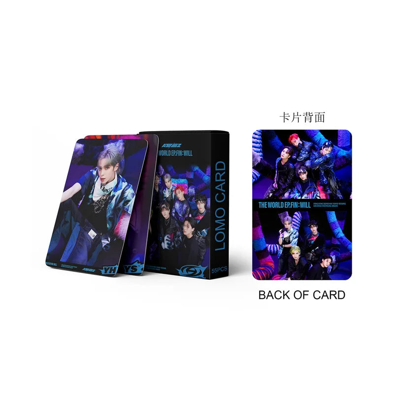 50pcs Kpop ATEEZ Holographic Photo Card