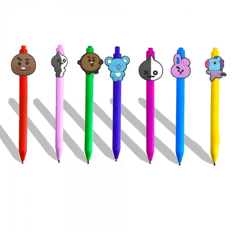 8Pcs set Kawaii BT21 Inspired Gel Pen